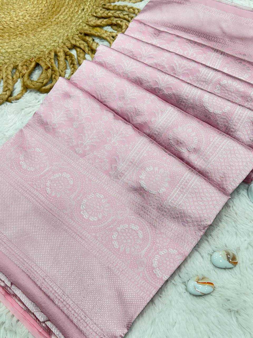 YNF LICHI SILK KESH162 VRT104 SAREES WHOLESALE LADIES SILK ZARI BORDER PINK SAREES MANUFACTURER - Deevit International