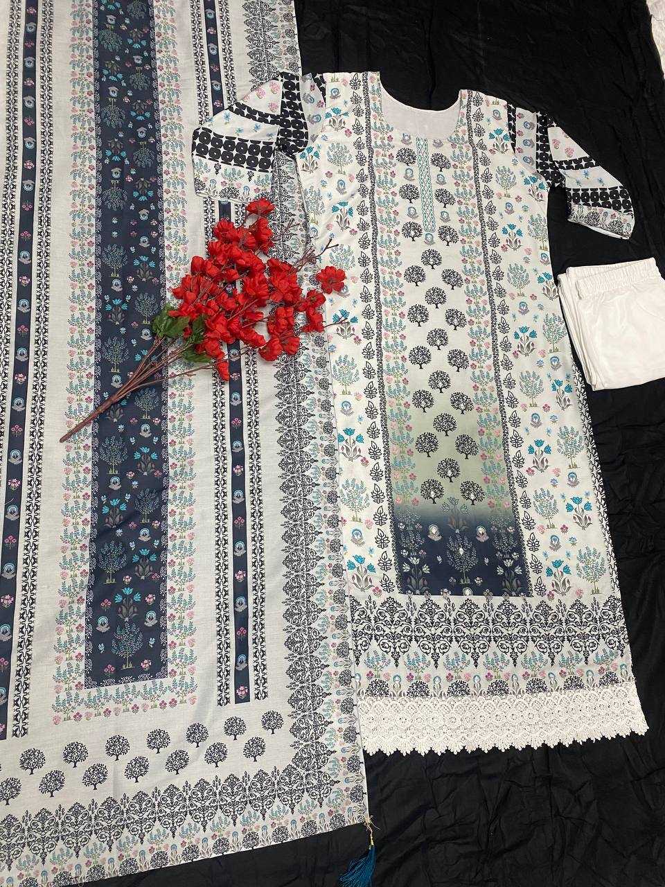 YNF MUSLIN KESH164 G54 SUITS & DRESSES WHOLESALE PRINTED LONG KURTI WHITE SALWAR SUITS MANUFACTURE