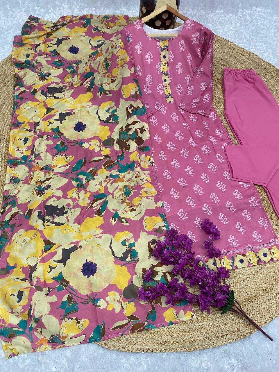 YNF MUSLIN KESH164 G68 SUITS & DRESSES WHOLESALE PRINTED LADIES LONG KURTI PINK SALWAR SUITS MANUFACTURE - Deevit International