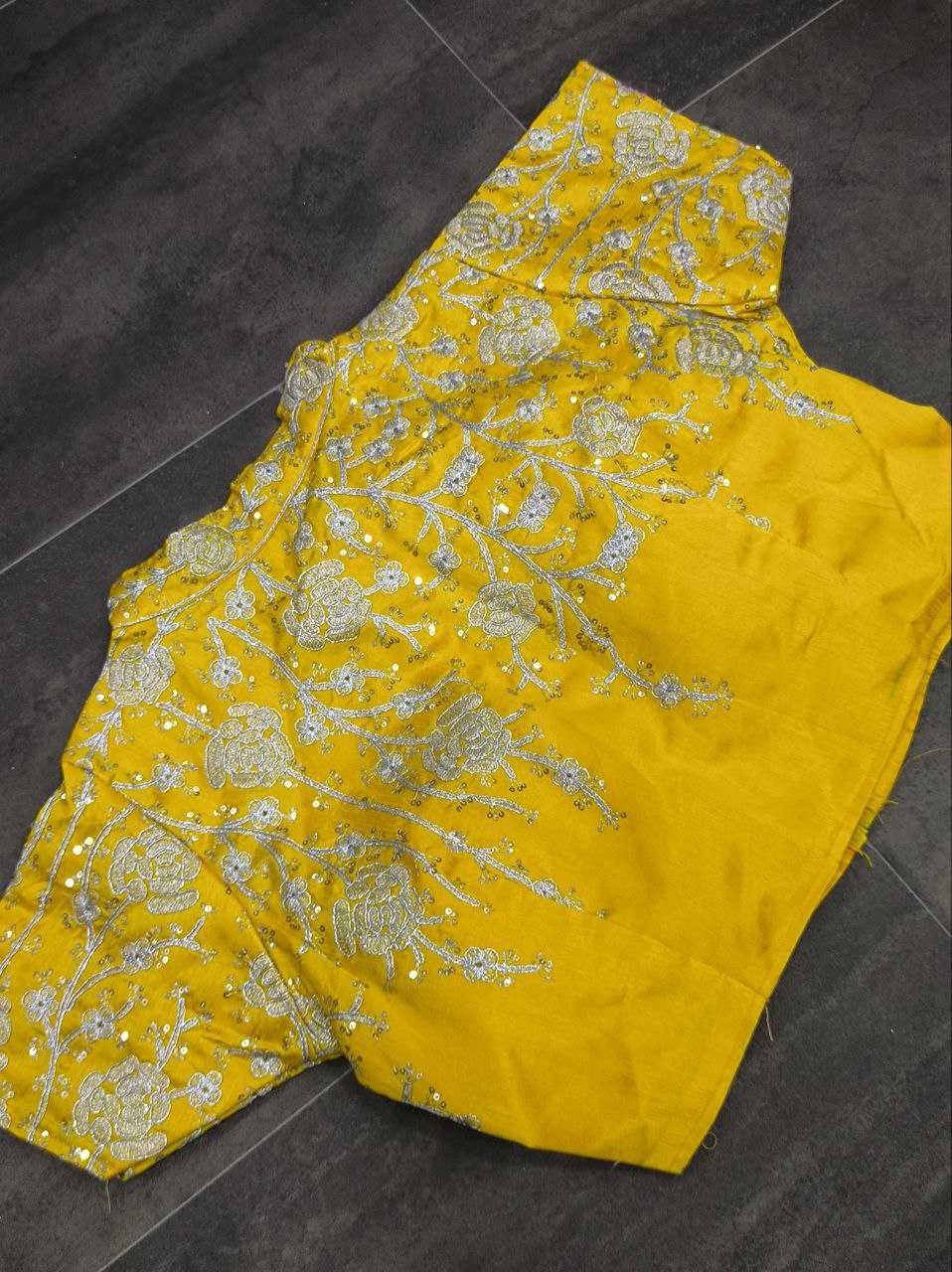 YNF ORGANZA SILK KESH188 9202 SAREES WHOLESALE ORGANZA SEQUENCE EMBROIDERED SILK SAREES WITH BLOUSE YELLOW SAREES MANUFACTURER