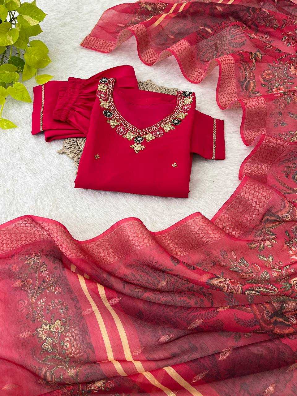 YNF PREMIUM ROMAN SILK KESH240 387 SUITS & DRESSES WHOLESALE RED SALWAR LADIES SILK LONG KURTI SUITS MANUFACTURE