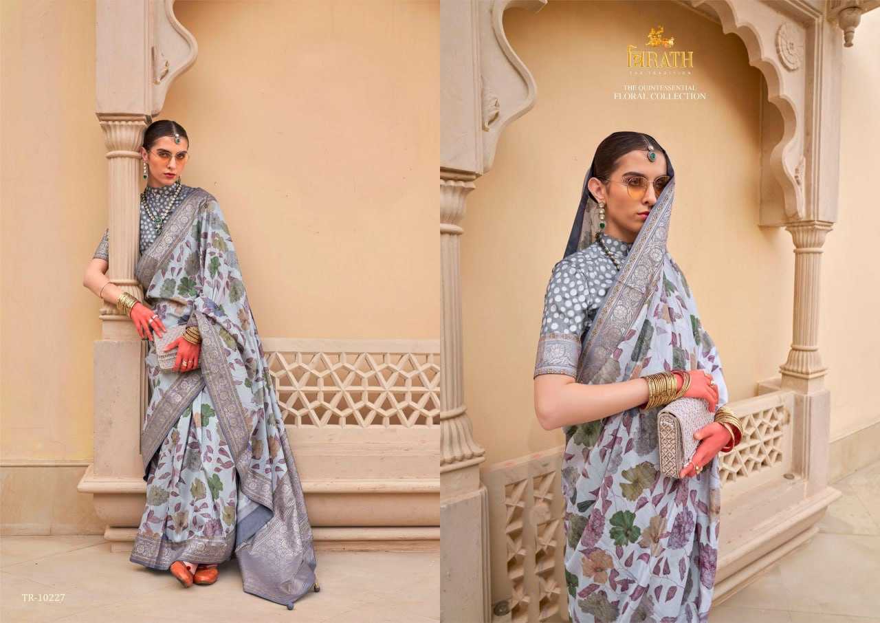 YNF PURE SILK KESH113 Pushpvatika CLOTHING BRANDS WHOLESALE TRIRATH SAREES MANUFACTURER - Deevit International