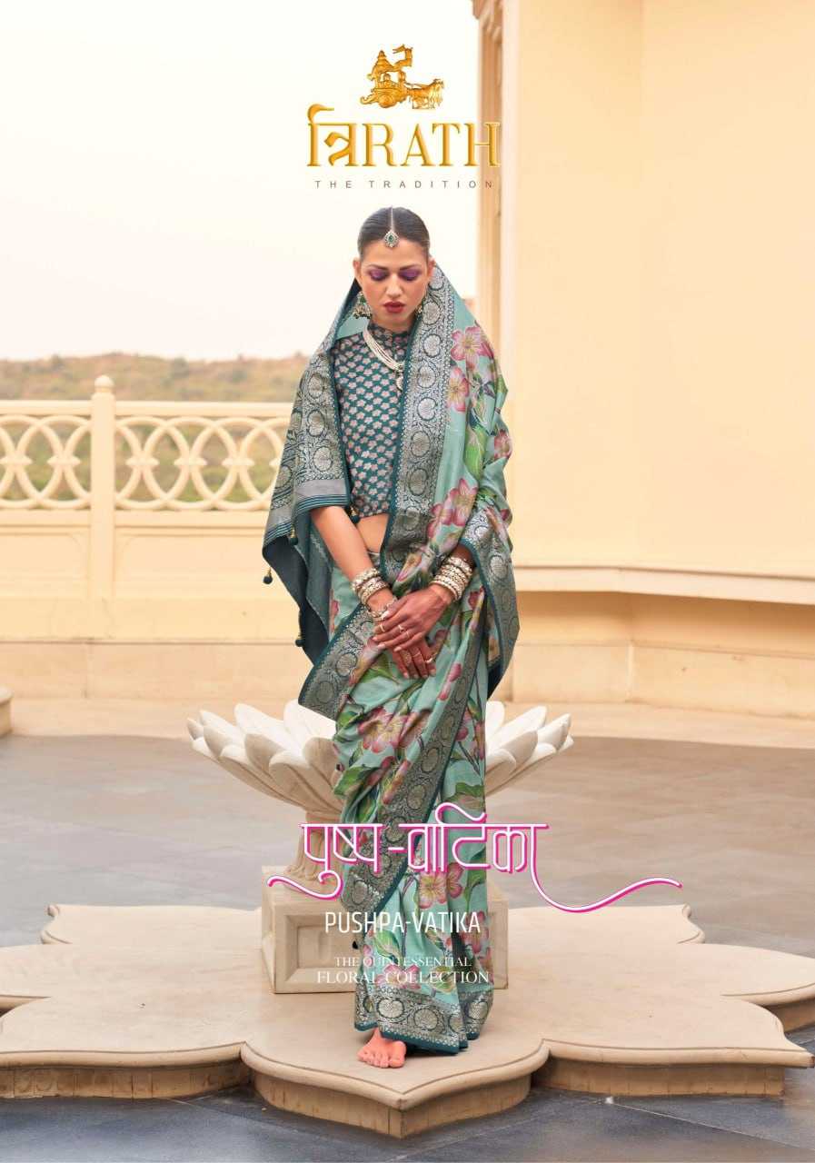 YNF PURE SILK KESH113 Pushpvatika CLOTHING BRANDS WHOLESALE TRIRATH SAREES MANUFACTURER - Deevit International