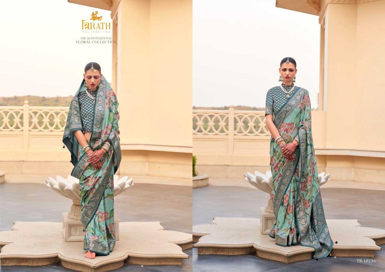 YNF PURE SILK KESH113 Pushpvatika CLOTHING BRANDS WHOLESALE TRIRATH SAREES MANUFACTURER - Deevit International