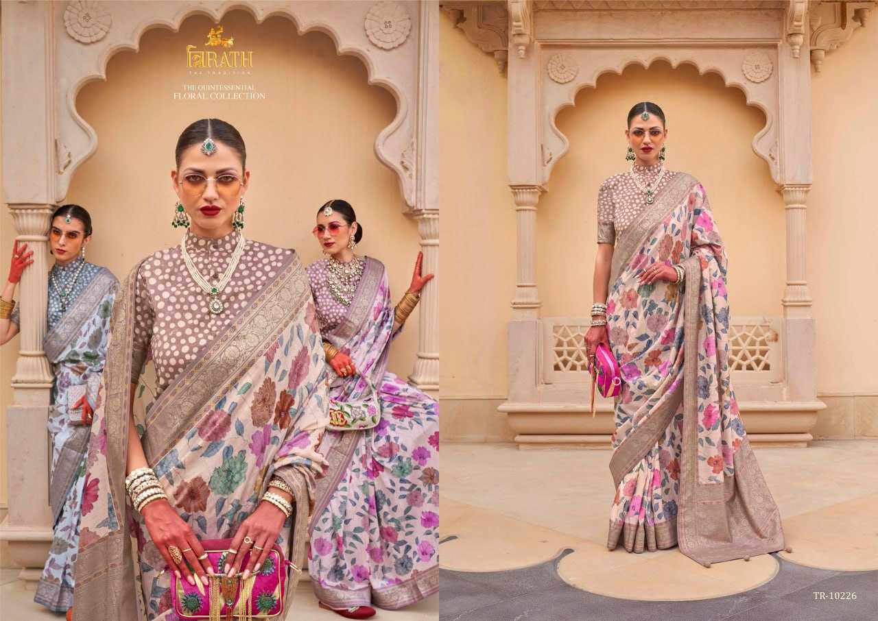 YNF PURE SILK KESH113 Pushpvatika CLOTHING BRANDS WHOLESALE TRIRATH SAREES MANUFACTURER - Deevit International