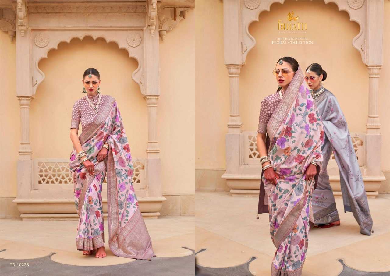 YNF PURE SILK KESH113 Pushpvatika CLOTHING BRANDS WHOLESALE TRIRATH SAREES MANUFACTURER - Deevit International