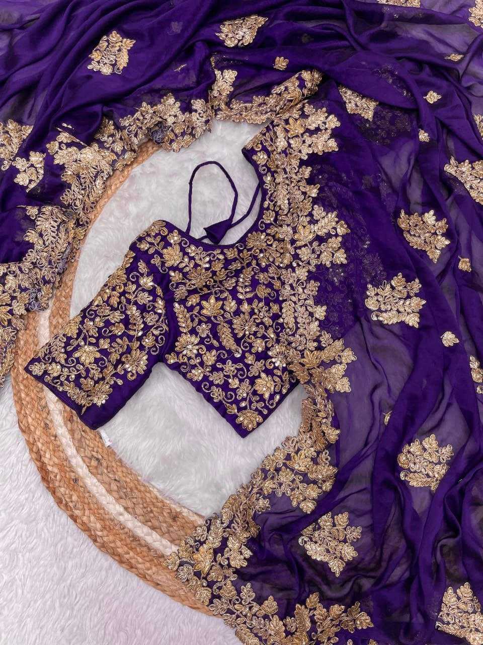 YNF RANGOLI SILK RIN143 455 SAREES WHOLESALE WORK EMBROIDERED BUTTA CUTWORK SILK ZARI PURPLE SAREES MANUFACTURER