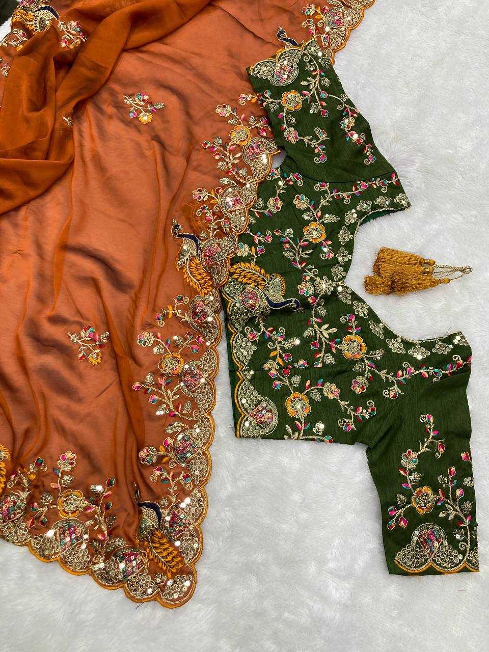 YNF RANGOLI SILK RIN188 Morla SAREES WHOLESALE DESIGNER SILK EMBROIDERED SILK SAREES MANUFACTURER