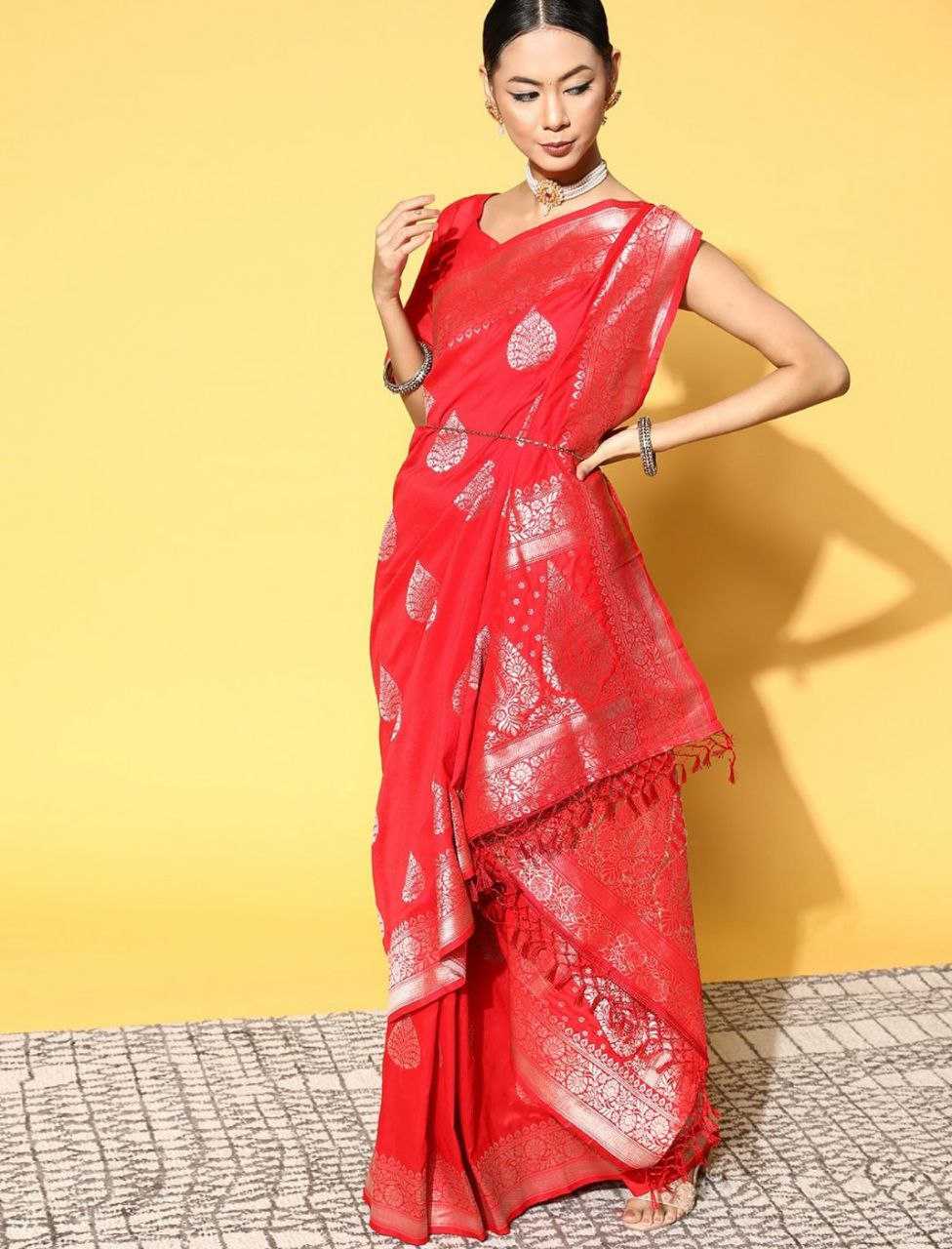 YNF SILK KESH209 BHC07 SILK SAREES WHOLESALE ZARI BORDER SILK RED SILK SAREES MANUFACTURER