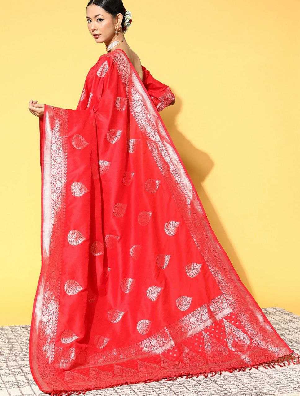 YNF SILK KESH209 BHC07 SILK SAREES WHOLESALE ZARI BORDER SILK RED SILK SAREES MANUFACTURER