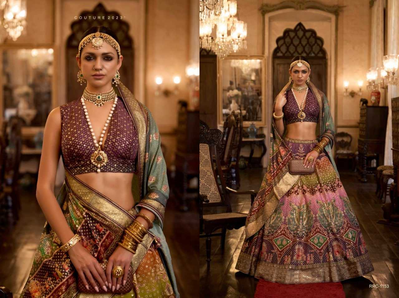 YNF SOFT SILK REWAA KESH235 TAJ MAHAL CLOTHING BRANDS WHOLESALE LEHENGA MANUFACTURER - Deevit International