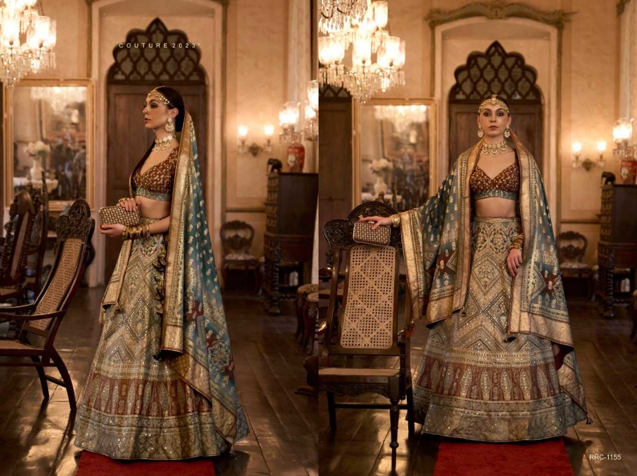 YNF SOFT SILK REWAA KESH235 TAJ MAHAL CLOTHING BRANDS WHOLESALE LEHENGA MANUFACTURER - Deevit International