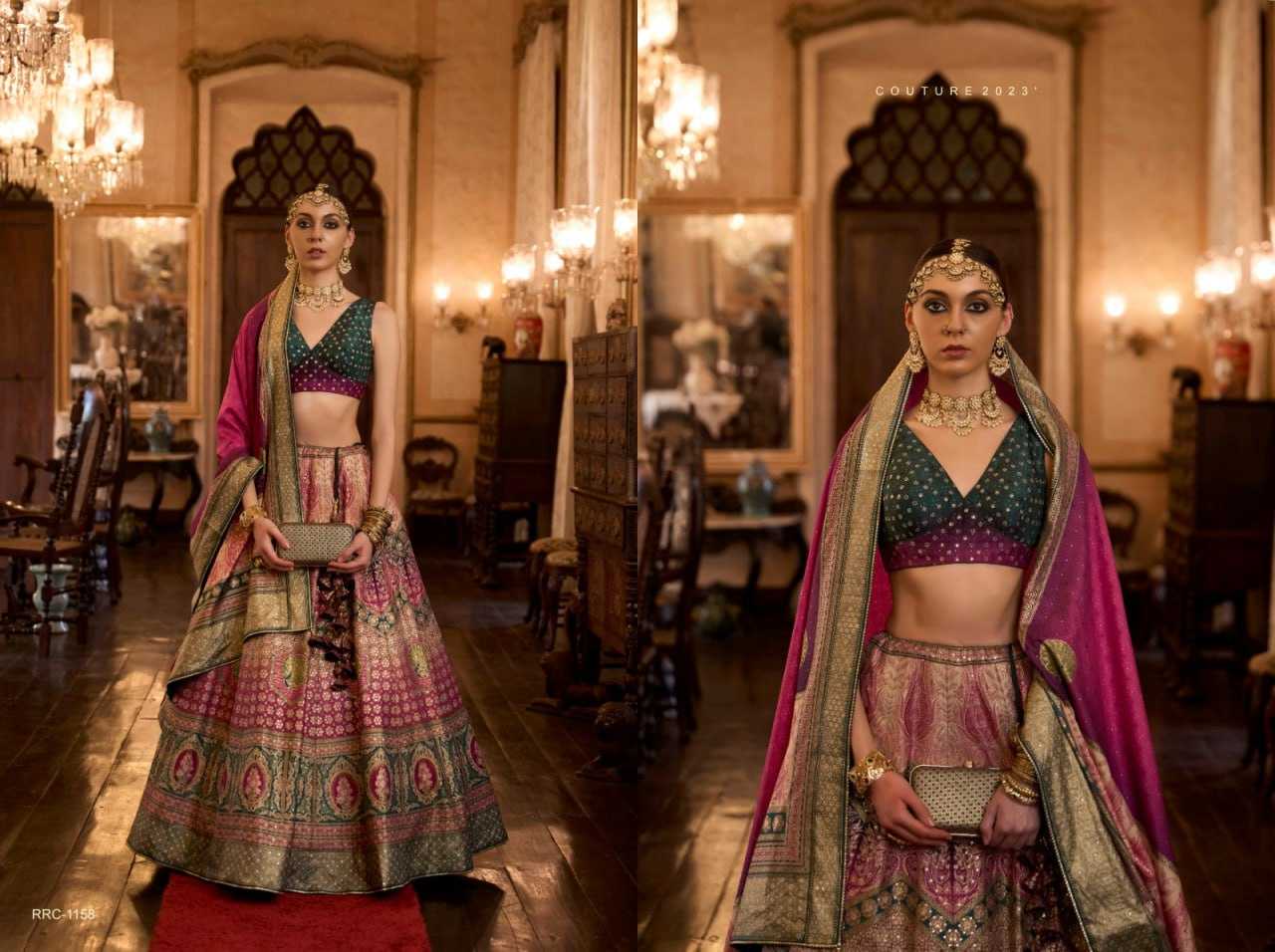 YNF SOFT SILK REWAA KESH235 TAJ MAHAL CLOTHING BRANDS WHOLESALE LEHENGA MANUFACTURER - Deevit International