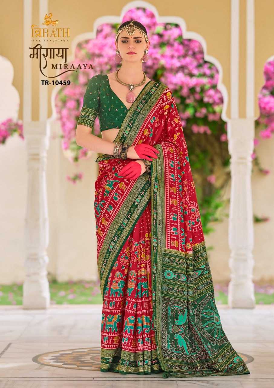 YNF SOFT SILK TRIRATH KESH235 MIRAAYA CLOTHING BRANDS WHOLESALE SAREES MANUFACTURER - Deevit International