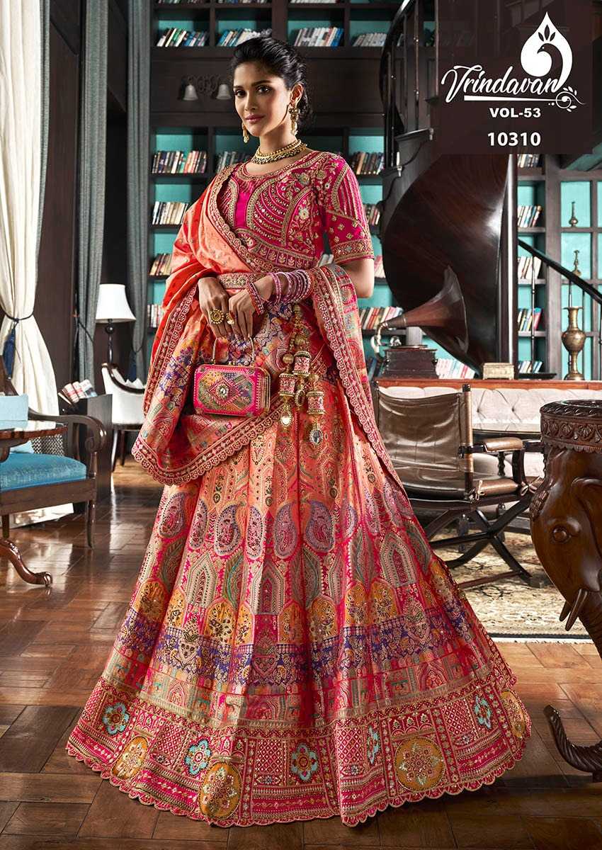 YNF SOFT SILK VRINDAVAR KESH235 VOL 53 CLOTHING BRANDS WHOLESALE LEHENGA MANUFACTURER - Deevit International