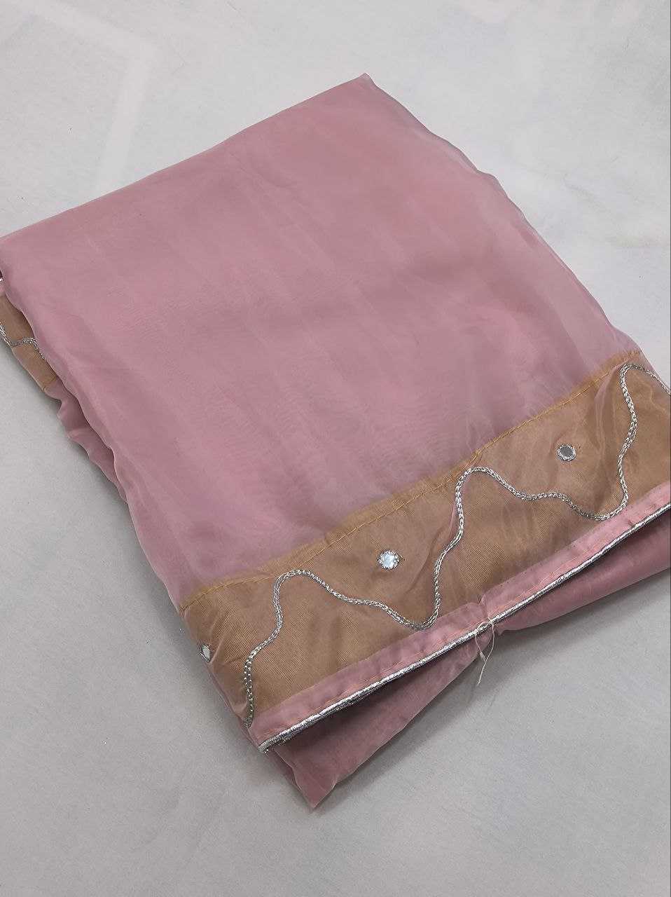 YNF TISSUE SILK KESH188 9135 SAREES WHOLESALE FANCY TISSUE SILK PLAIN LACE BORDER SILK PINK SAREES  MANUFACTURER