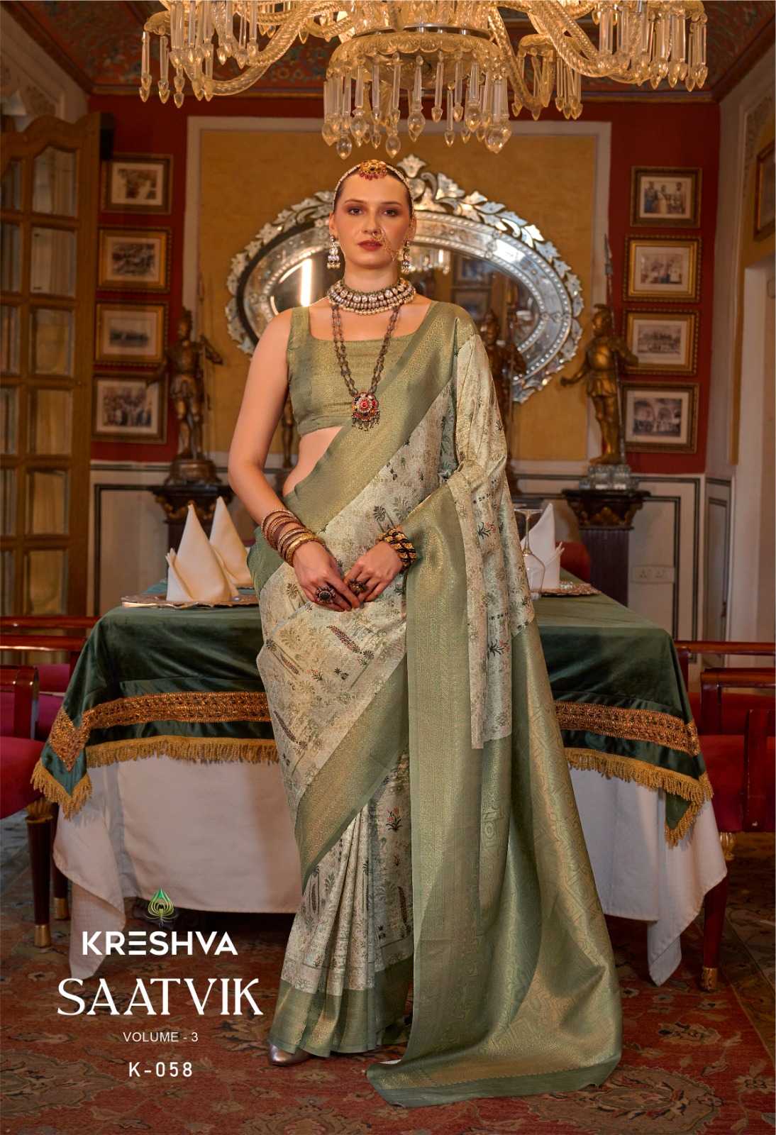 YNF TUSSAR SILK SINDHURI KESH235 SAATVIK-3 CLOTHING BRANDS WHOLESALE SAREES MANUFACTURER - Deevit International