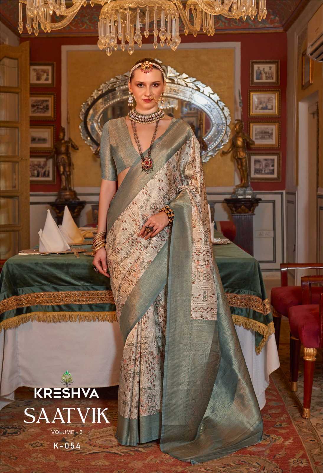 YNF TUSSAR SILK SINDHURI KESH235 SAATVIK-3 CLOTHING BRANDS WHOLESALE SAREES MANUFACTURER - Deevit International