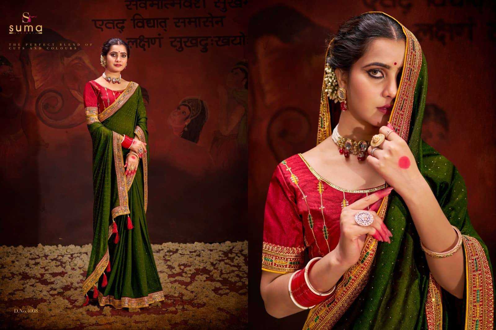 YNF VICHITRA SILK SUMA KESH235 4000 SERIES CLOTHING BRANDS WHOLESALE SAREES MANUFACTURER - Deevit International