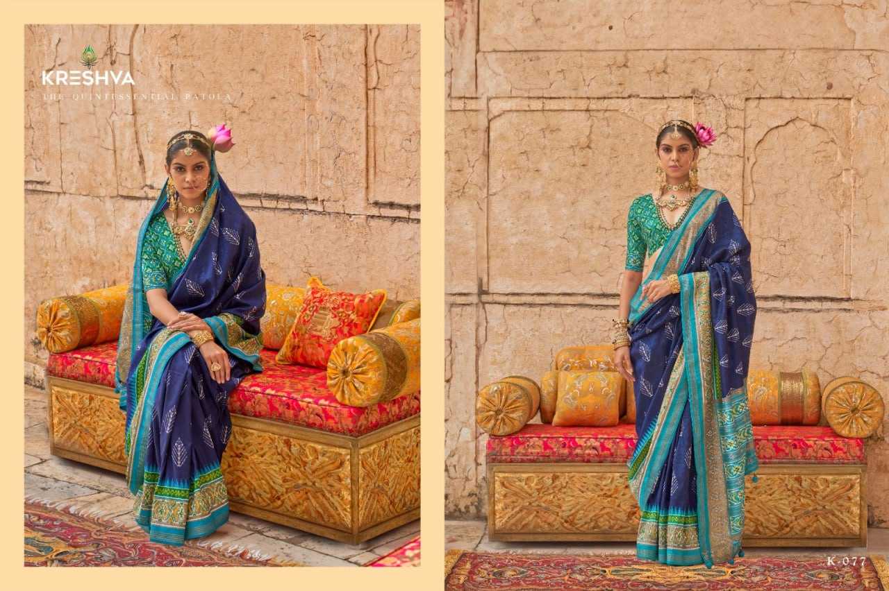 YNF VISCOSE KESH113  Yug Patola CLOTHING BRANDS WHOLESALE KRESHVA SAREES MANUFACTURER - Deevit International