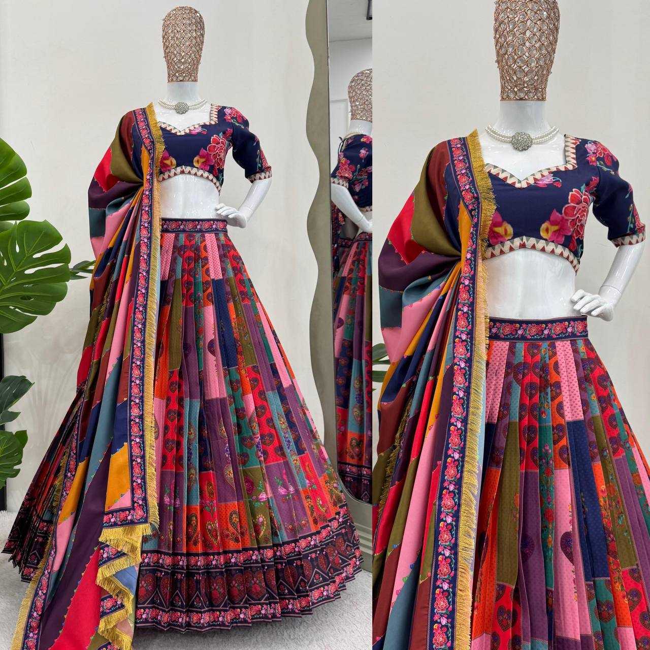 YNF AMERICAN SILKRIN162 309 LEHENGAS WHOLESALE WEDDING DESIGNER SILK LEHENGAS WITH DUPATTA AND BLOUSE MANUFACTURE - Deevit International