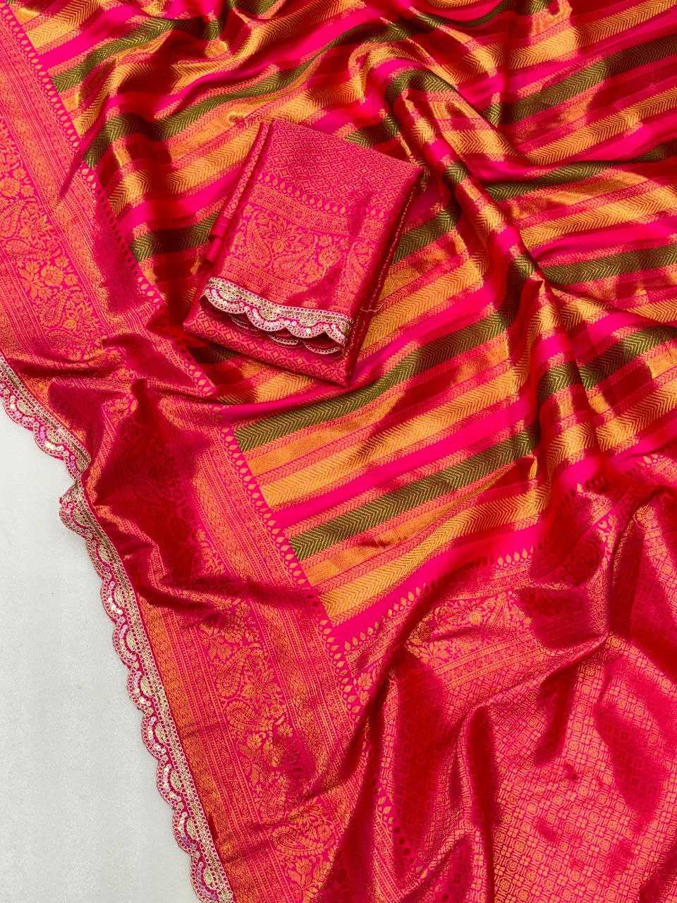 YNF BANARASI SOFT SILK KESH213 RIN15 SILK SAREES WHOLESALE BANARASI SILK SAREE FOR WEDDINGS RED SILK SAREES MANUFACTURER - Deevit International