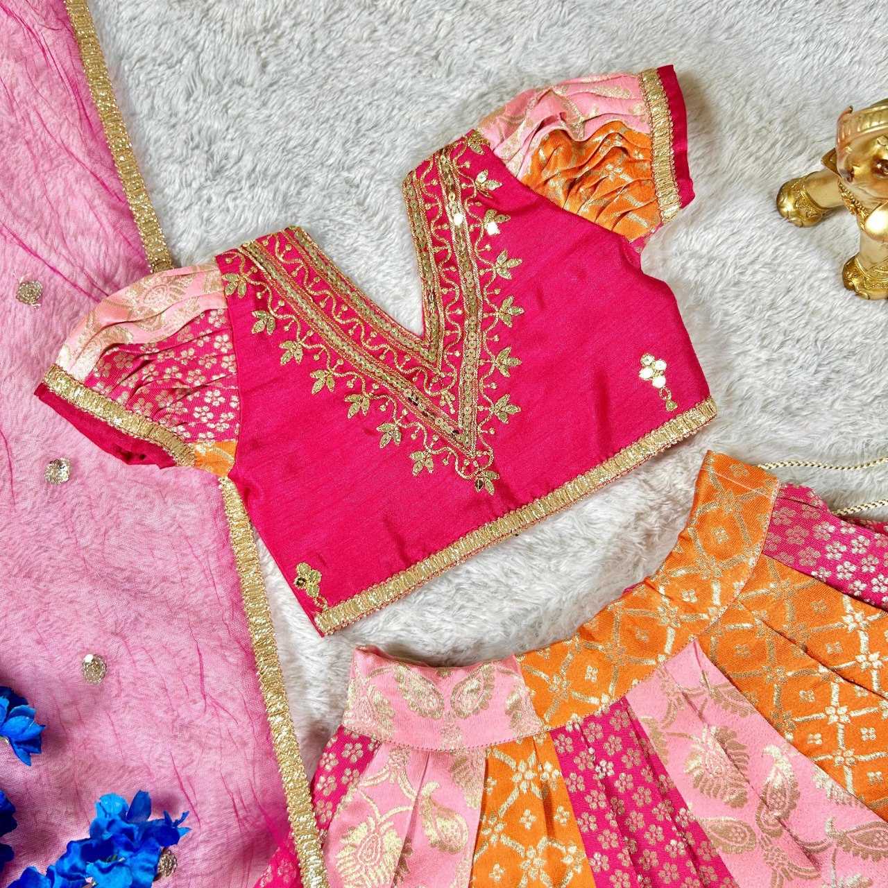 YNF BANGLORI SILK KESH109 RRKT97 KIDS WEAR WHOLESALE KIDS LEHENGA KIDS TRADITIONAL OUTFITS KIDS LEHENGA CHOLI KIDS FESTIVE WEAR KIDS WEDDING OUTFITS MANUFACTURER - Deevit International