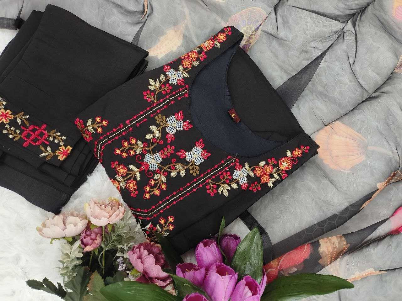 YNF CHANDERI COTTON KESH174 KALINI SUITS & DRESSES WHOLESALE LONG KURTI EMBROIDERY CHANDERI LADIES SALWAR SUITS MANUFACTURE - Deevit International