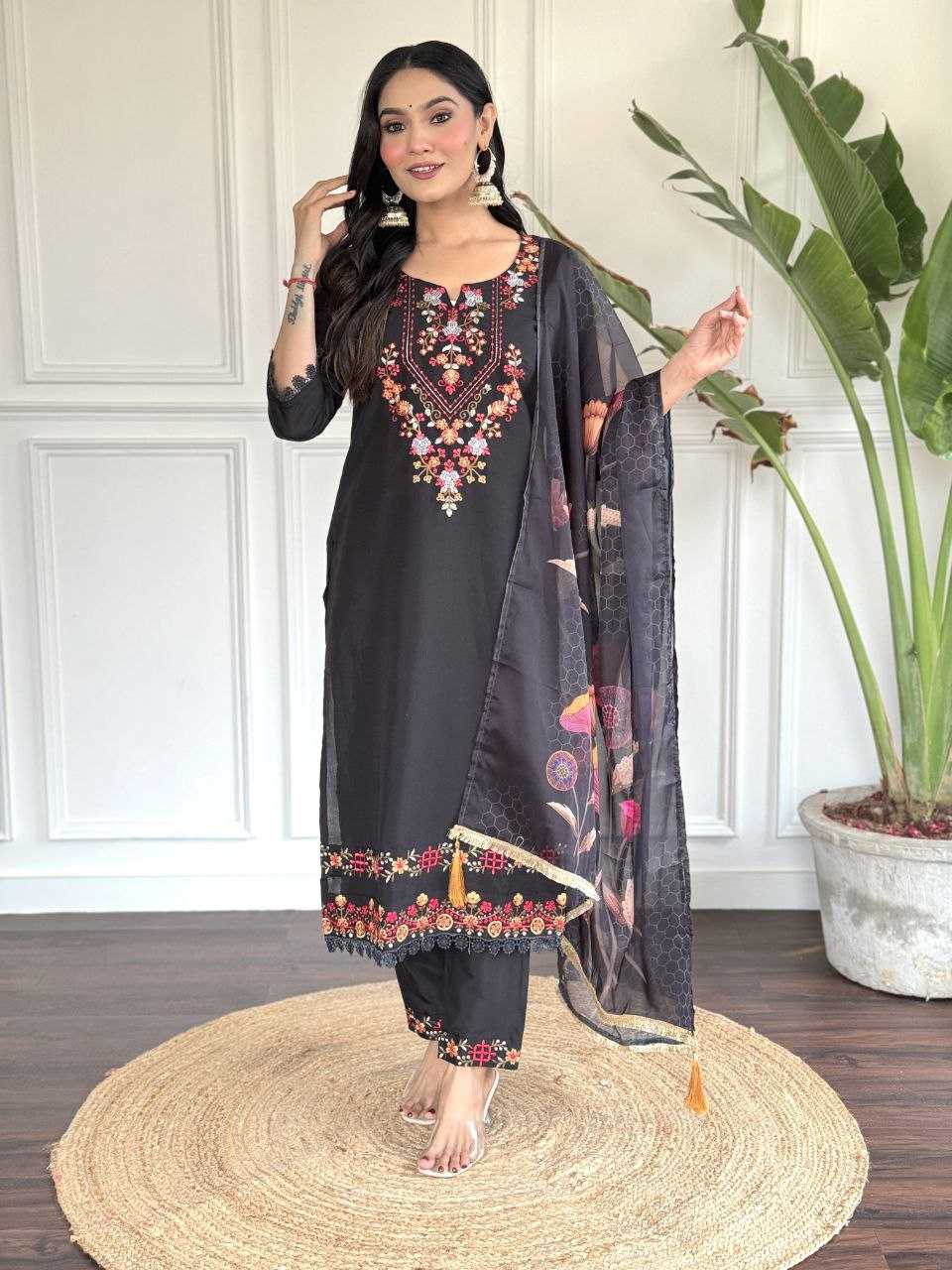 YNF CHANDERI COTTON KESH174 KALINI SUITS & DRESSES WHOLESALE LONG KURTI EMBROIDERY CHANDERI LADIES SALWAR SUITS MANUFACTURE - Deevit International