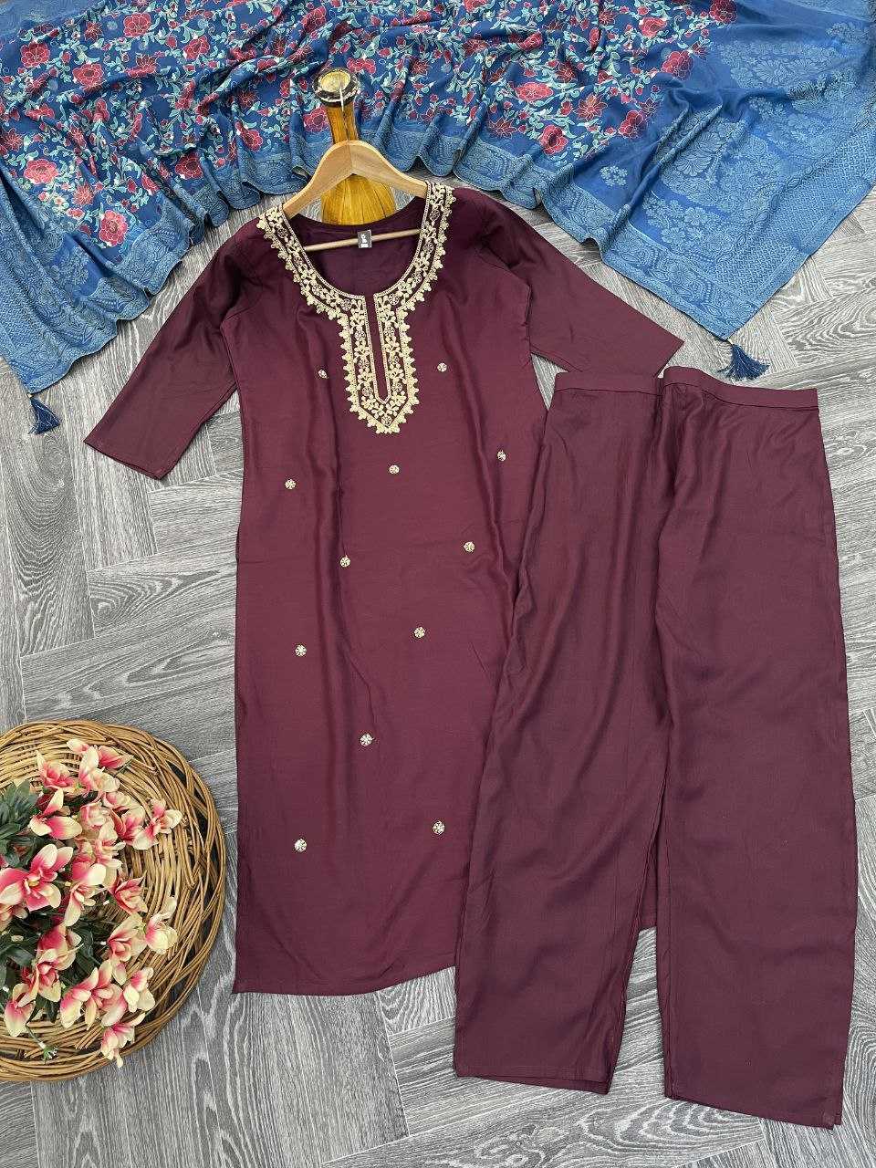 YNF CHANDERI COTTON RIN174 RUSHITA SUITS & DRESSES WHOLESALE CHANDERI  EMBROIDERY LADIES SUITS MANUFACTURE - Deevit International