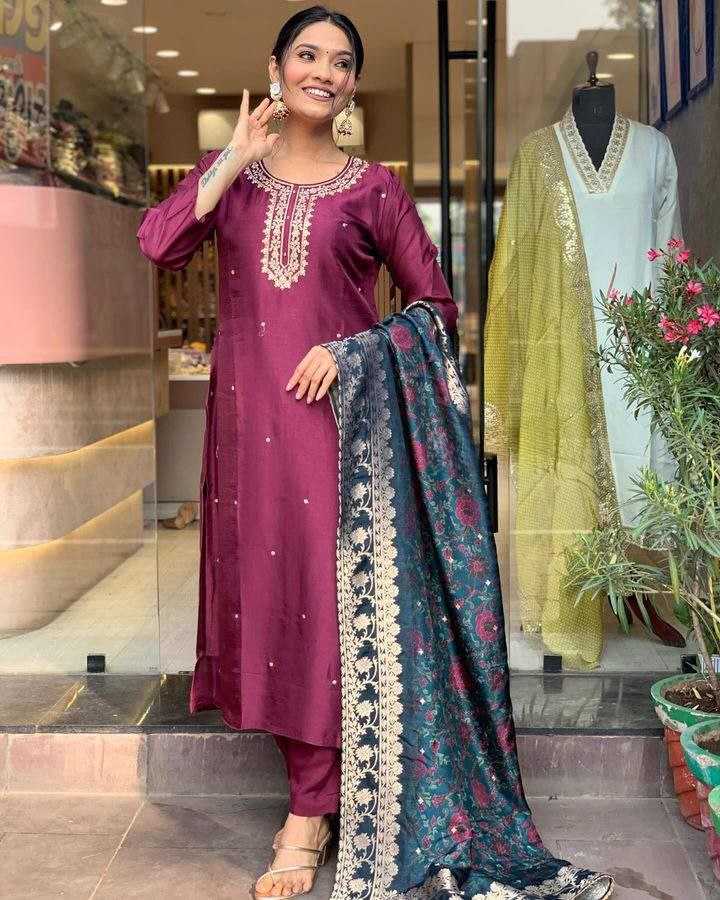 YNF CHANDERI COTTON RIN174 RUSHITA SUITS & DRESSES WHOLESALE CHANDERI  EMBROIDERY LADIES SUITS MANUFACTURE - Deevit International