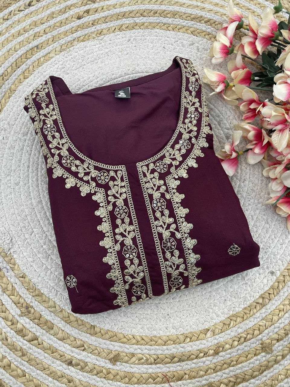 YNF CHANDERI COTTON RIN174 RUSHITA SUITS & DRESSES WHOLESALE CHANDERI  EMBROIDERY LADIES SUITS MANUFACTURE - Deevit International