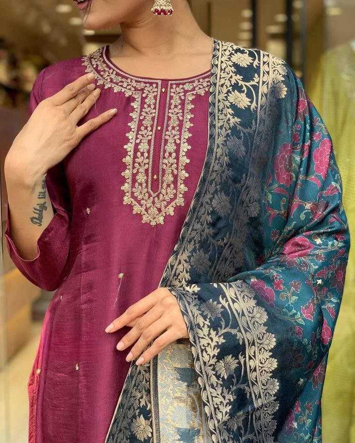 YNF CHANDERI COTTON RIN174 RUSHITA SUITS & DRESSES WHOLESALE CHANDERI  EMBROIDERY LADIES SUITS MANUFACTURE - Deevit International