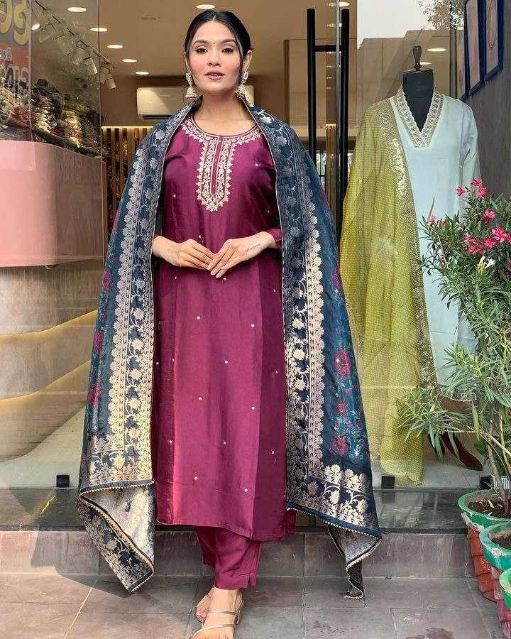 YNF CHANDERI COTTON RIN174 RUSHITA SUITS & DRESSES WHOLESALE CHANDERI  EMBROIDERY LADIES SUITS MANUFACTURE - Deevit International