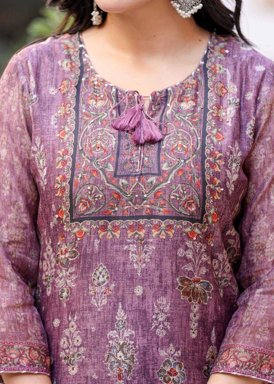 YNF CHANDERI SILK RIN131 012MANSA SUITS & DRESSES LADIES PRINTED CHANDERI LONG KURTI SUITS MANUFACTUR - Deevit International