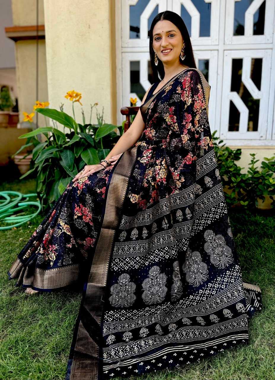 YNF CHENT CREP KESH110 RADHA65 SAREES WHOLESALE EMBROIRERY PRINTED TRADITIONAL FESTIVEL LADIES SAREES MANUFACTURER - Deevit International