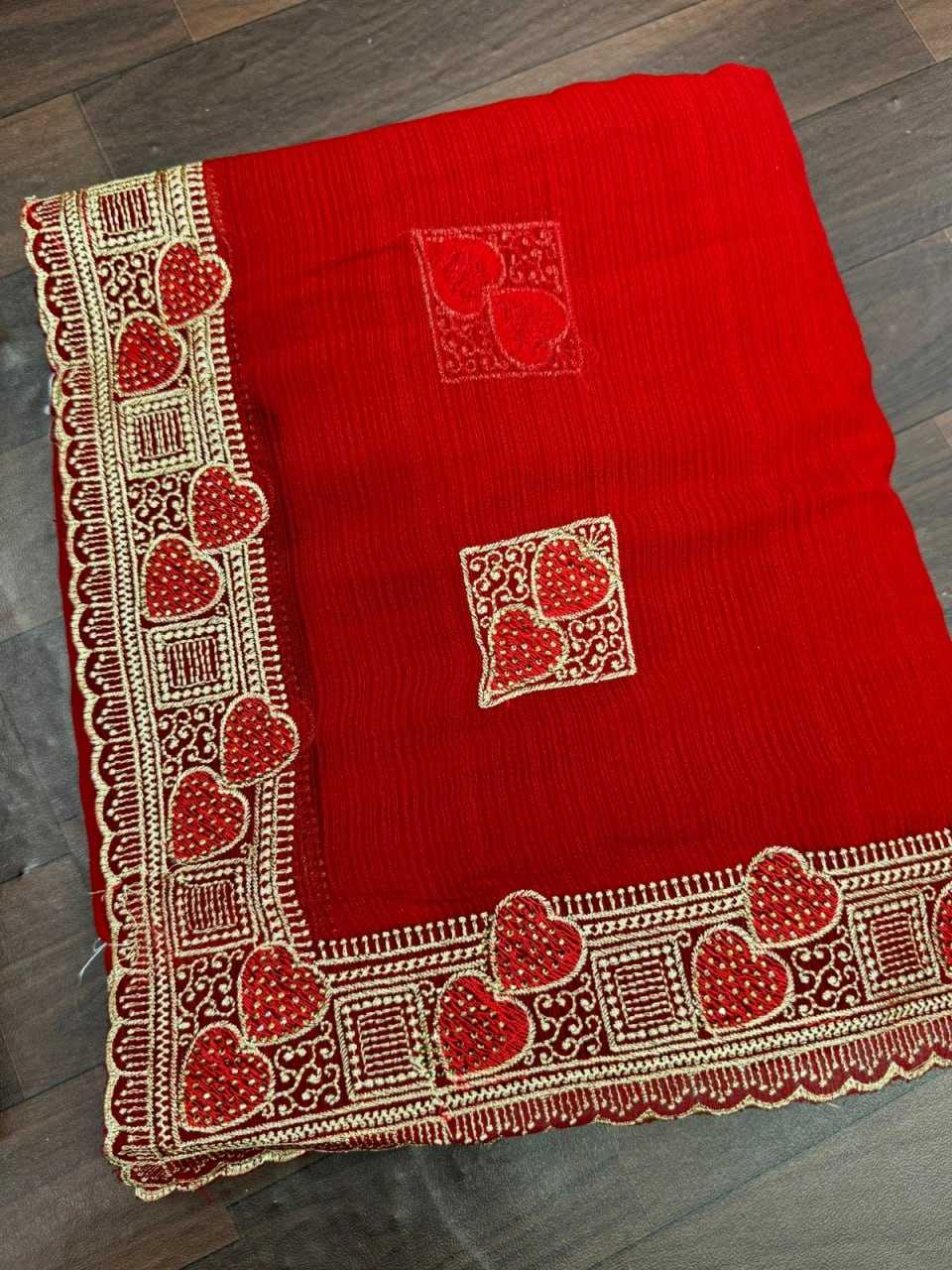 YNF CHIFFON KESH114 RSRM03 SAREES WHOLESALE TRADITIONAL EMBROIDERED LADIES CHIFFON SAREES MANUFACTURER - Deevit International