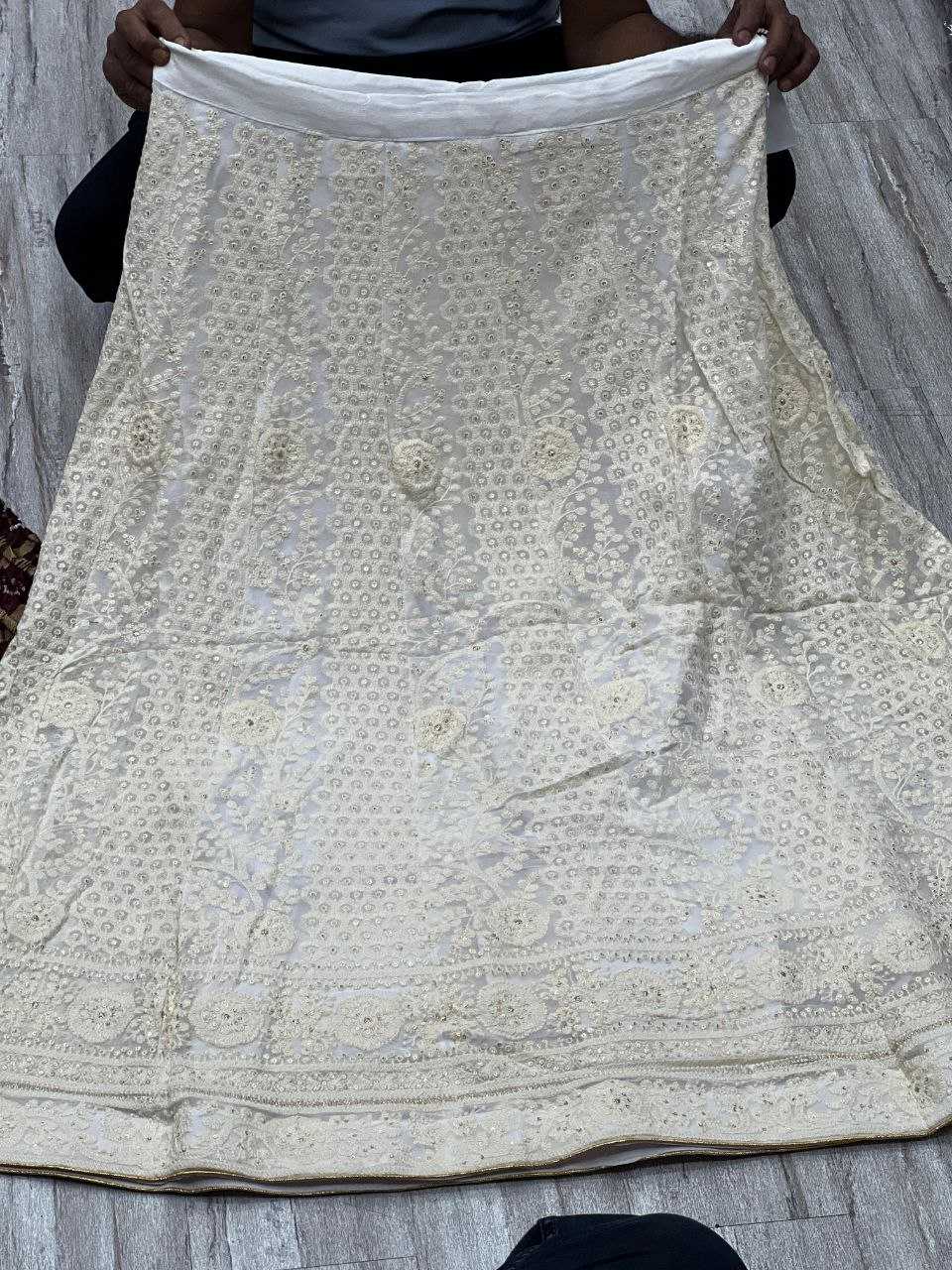 YNF CHIFFON KESH179 AHB109 LEHENGAS WHOLESALE DESIGNER WEDDING EMBROIDERED WHITE LEHENGAS MANUFACTURER - Deevit International