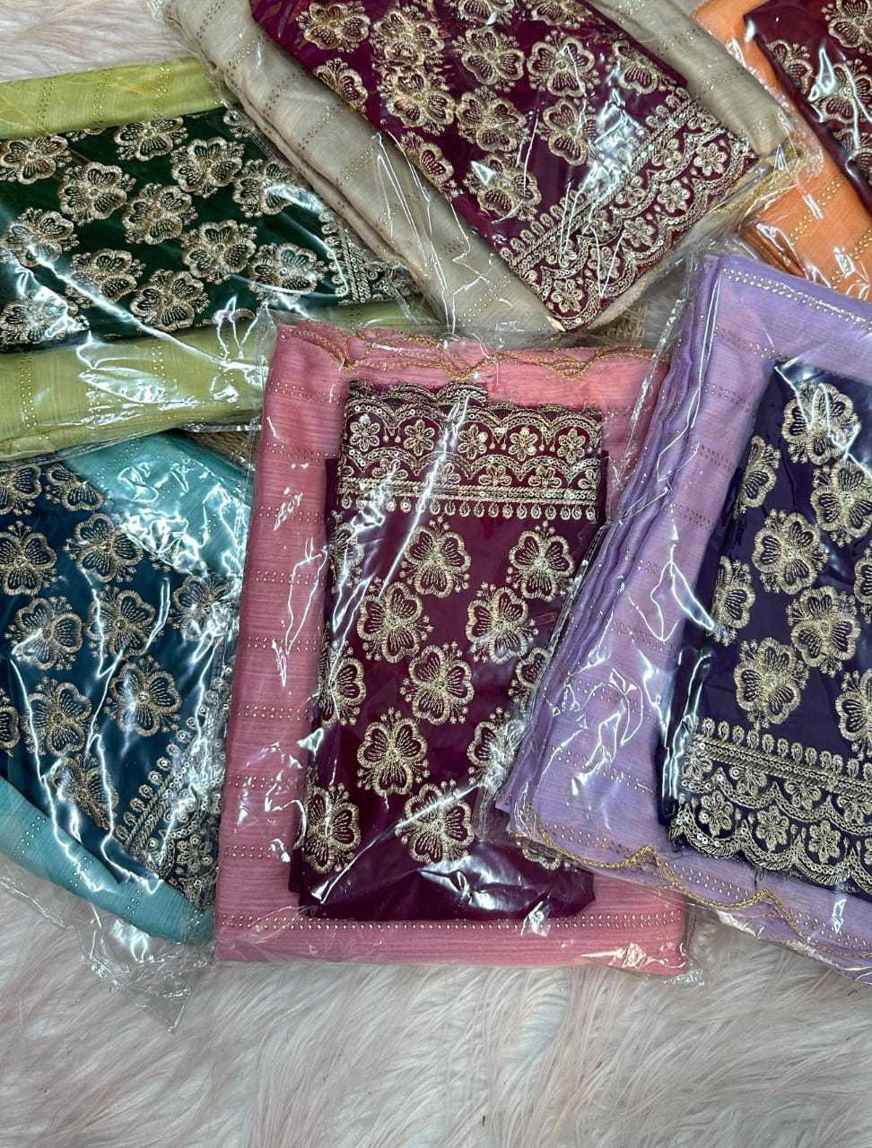 YNF CHINON SILK KESH195 KRF35 SAREES WHOLESALE PLAIN CUTWORK SILK SAREES MANUFACTURER - Deevit International