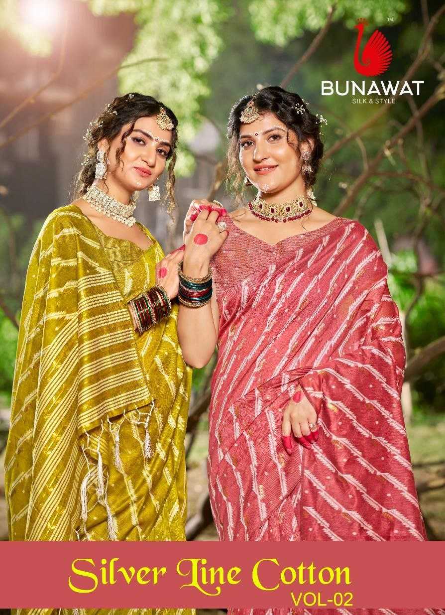 YNF COTTON BUNAWAT RIN195 VOL-02 CLOTHING BRANDS WHOLESALE SAREES MANUFACTURER - Deevit International