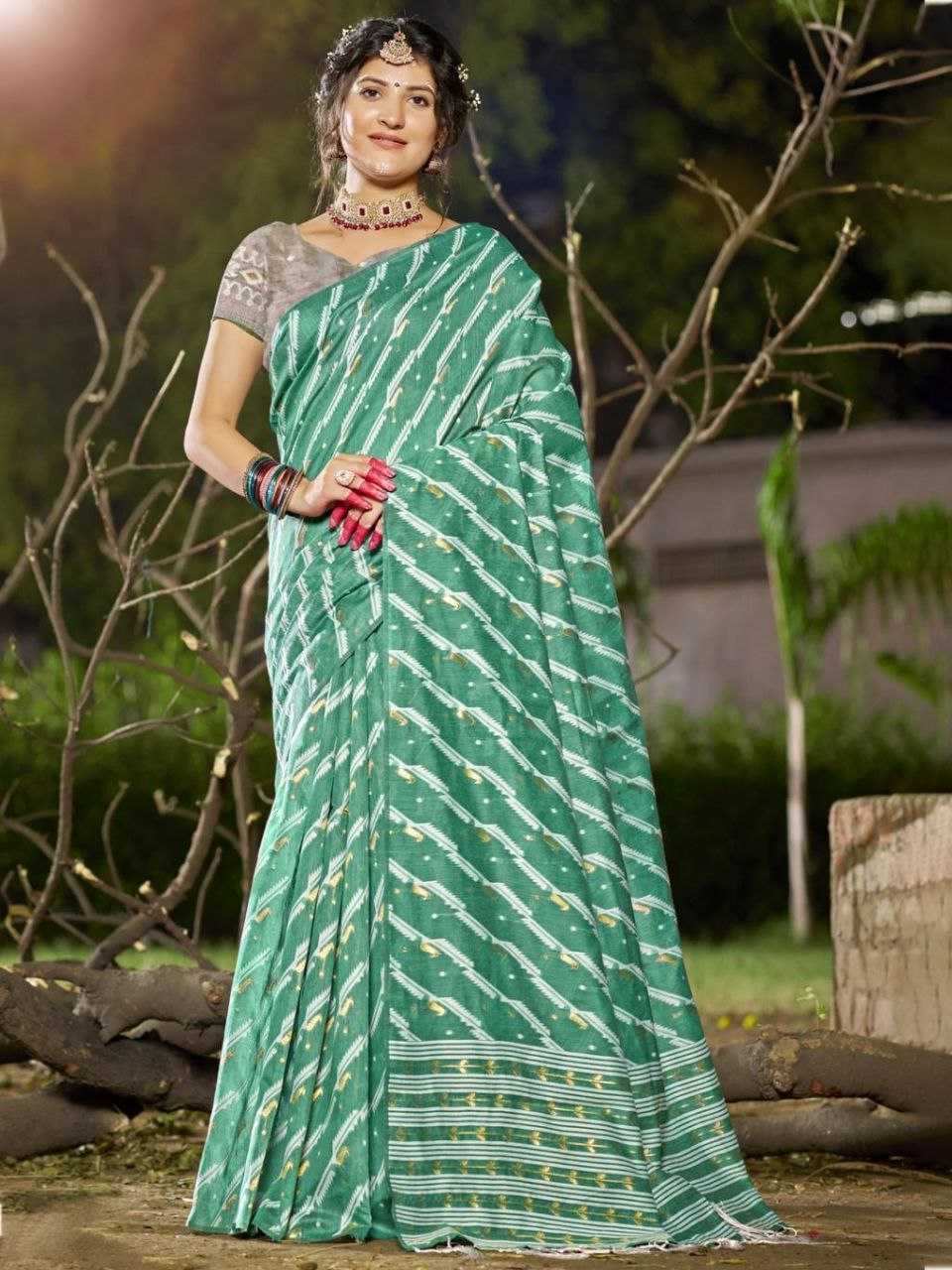 YNF COTTON BUNAWAT RIN195 VOL-02 CLOTHING BRANDS WHOLESALE SAREES MANUFACTURER - Deevit International