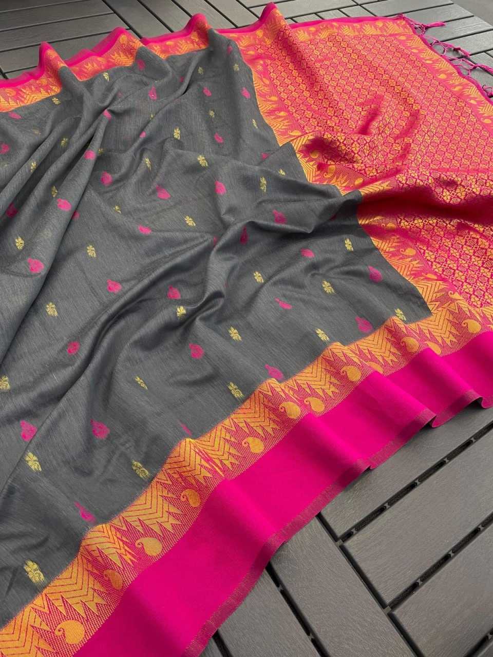 YNF COTTON KESH161 TRM10 SAREES WHOLESALE PRINTED COTTON SEQUENCE OFFICE WEAR SAREES MANUFACTURER - Deevit International