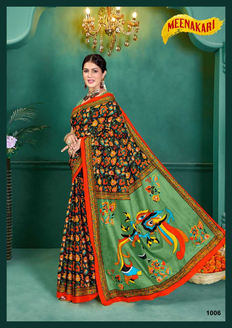 YNF COTTON KESH244  Vol.1 SAREES WHOLESALE COTTON KALAMKARI PRINTED SAREES MANUFACTURER - Deevit International