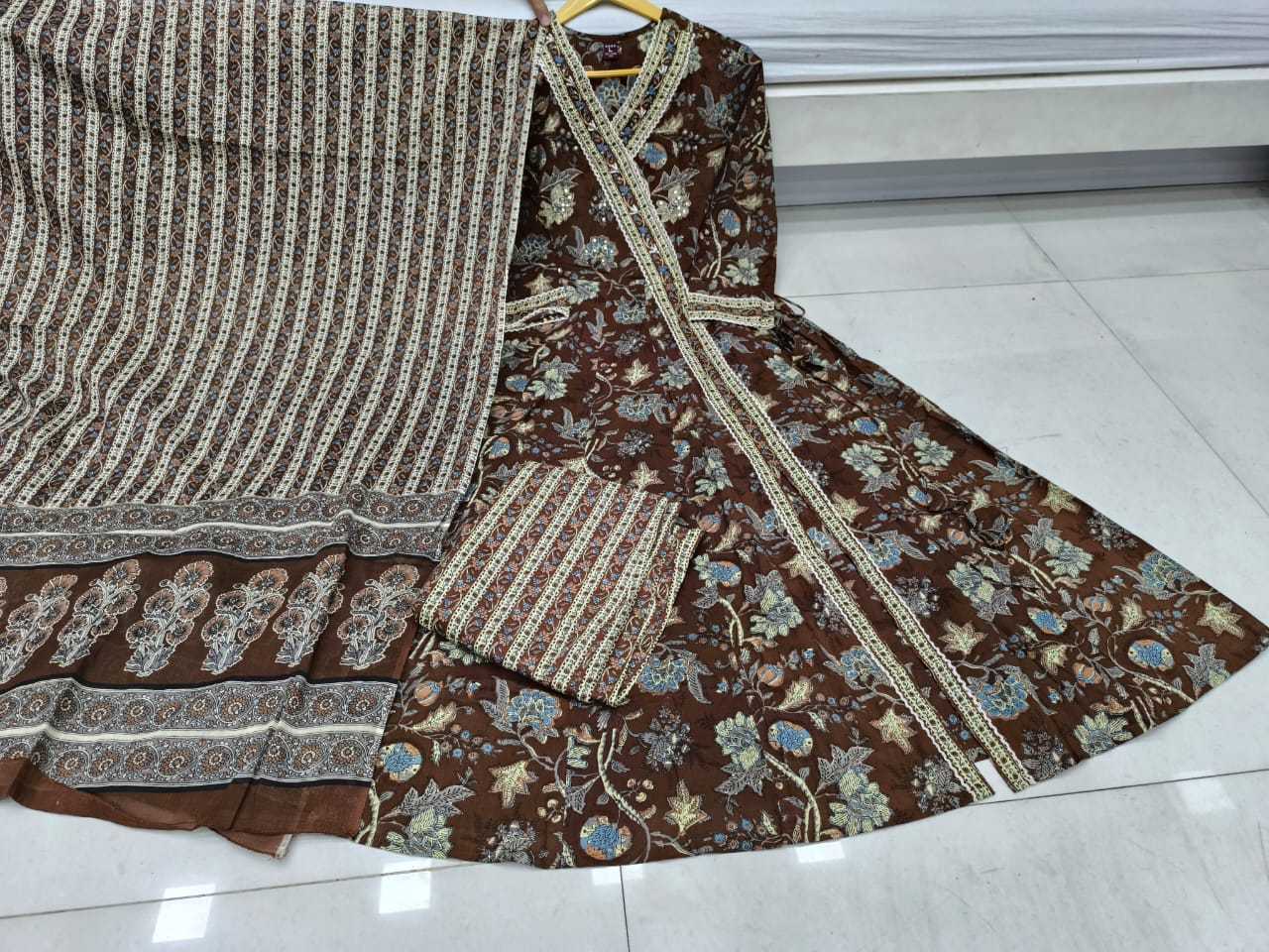 YNF COTTON KESH257 TAC03 WHOLESALE PARTY WEAR PRINTED ANARAKLI GOWNS MANUFACTURER - Deevit International