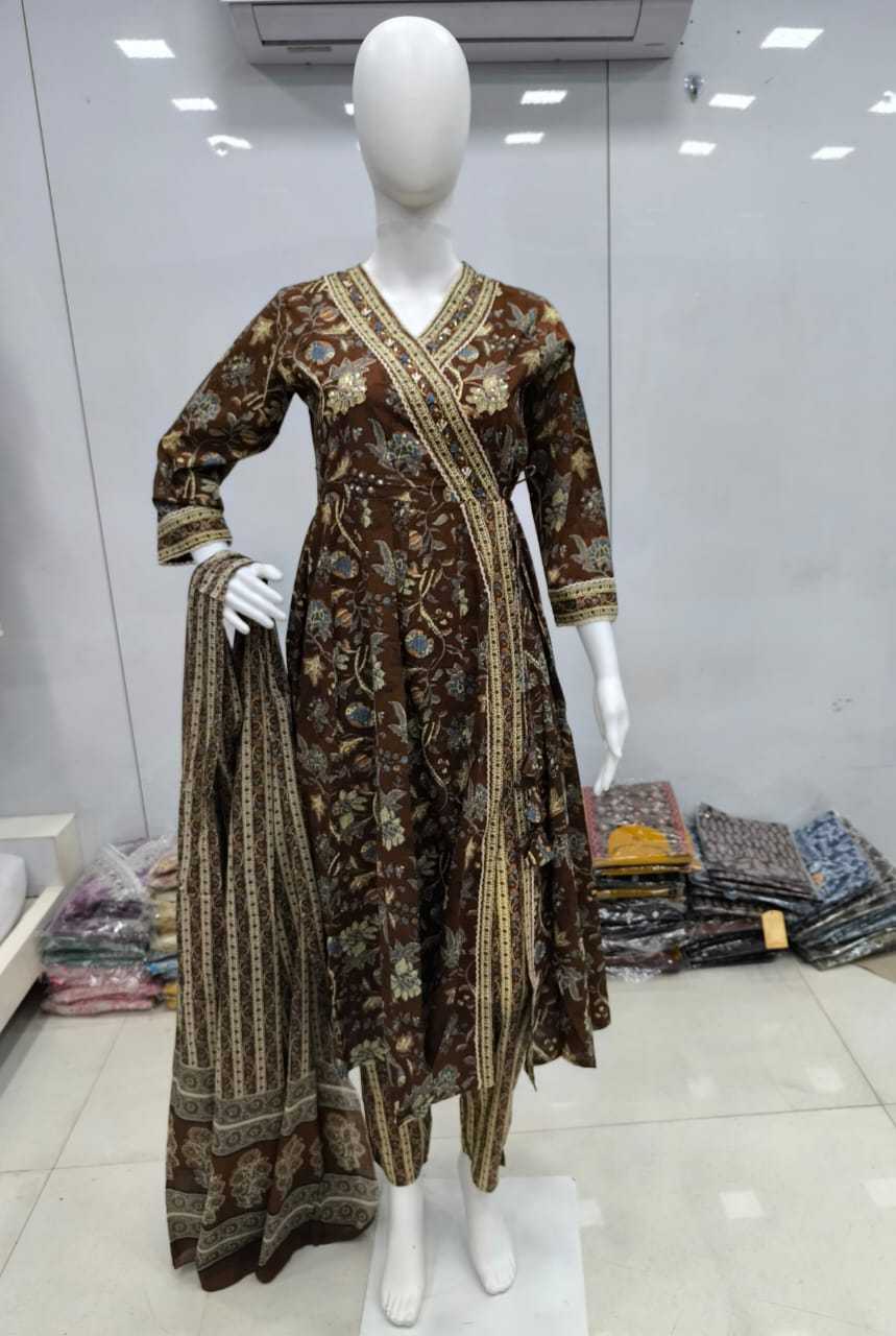 YNF COTTON KESH257 TAC03 WHOLESALE PARTY WEAR PRINTED ANARAKLI GOWNS MANUFACTURER - Deevit International