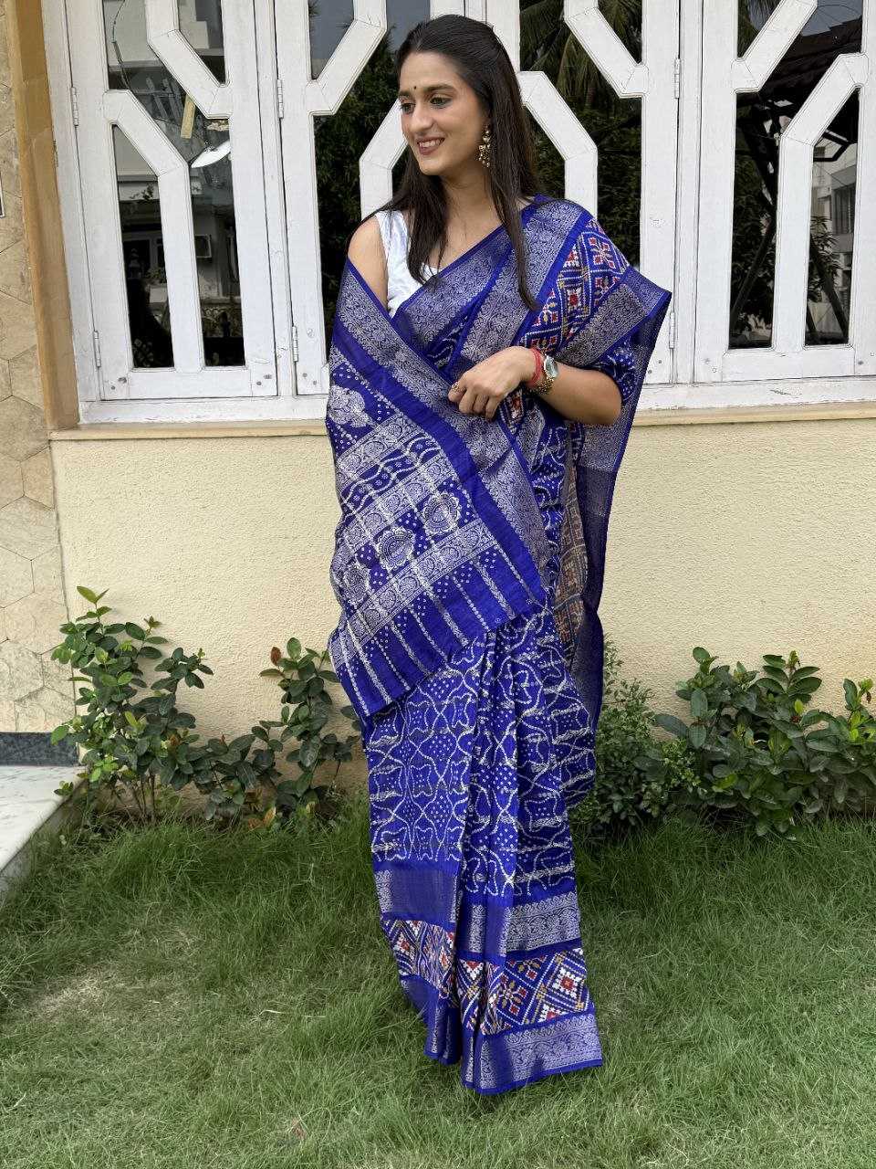 YNF COTTON SILK KESH117 RWC47 SAREES WHOLESALE SILK ZARI BORDER SILK COTTON FESTIVE BLUE SAREES MANUFACTURER - Deevit International