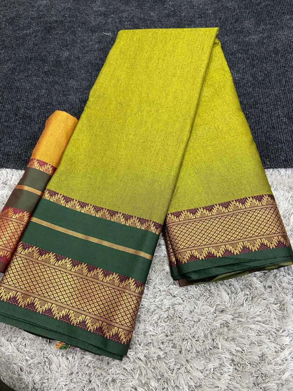 YNF COTTON SILK KESH245 RNF03 SAREES WHOLESALE JACQUARD ZARI BORDER COTTON SILK SAREES MANUFACTURER - Deevit International