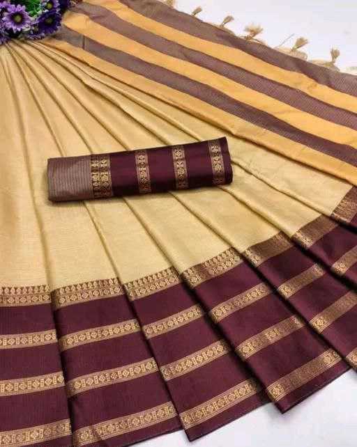 YNF COTTON SILK KESH245 RNF07 SAREES WHOLESALE JACQUARD COTTON SILK SAREES MANUFACTURER - Deevit International