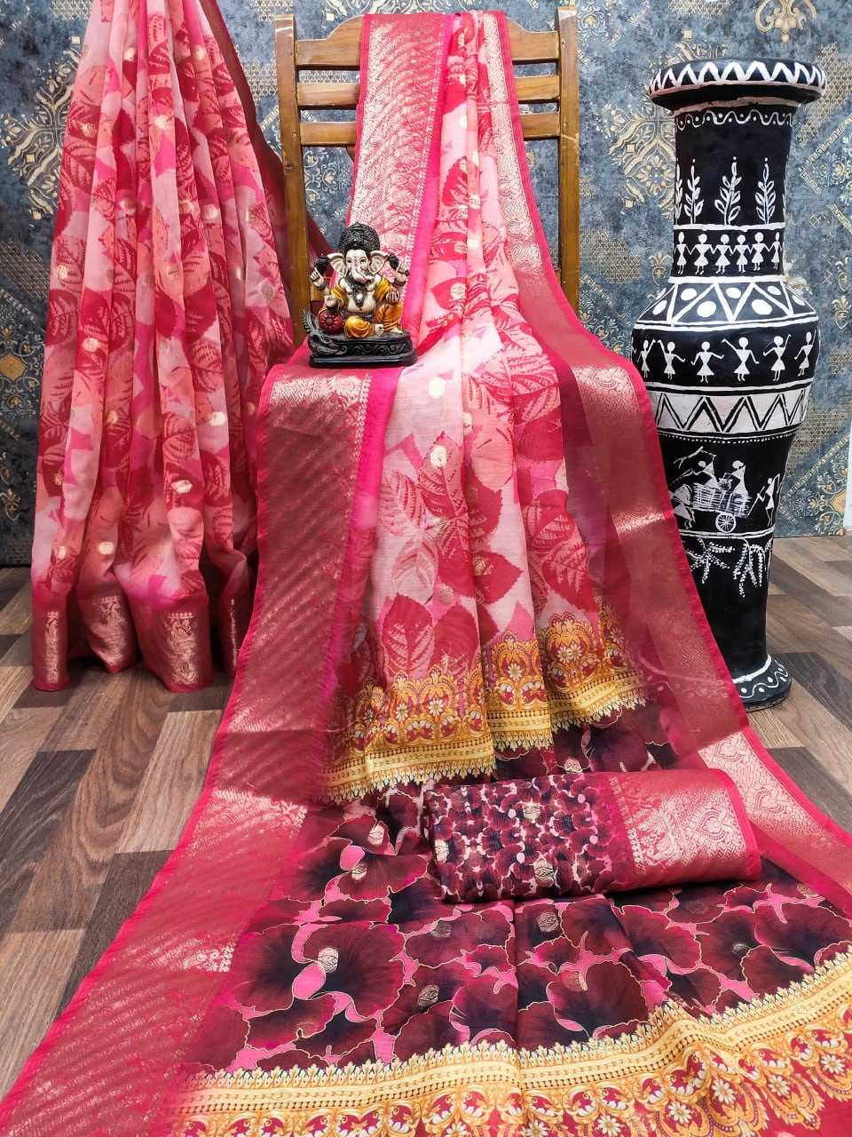 YNF DOLA SILK RIN183 ZALAK SILK SAREES WHOLESALE DOLA SILK ZARI BORDER SILK SAREE FOR WEDDING SAREE MANUFACTURER - Deevit International