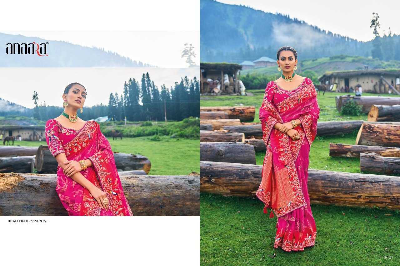 YNF DOLA SILK TATHASTU KESH113 Anaara 6601 CLOTHING BRANDS WHOLESALE SAREES MANUFACTURER - Deevit International